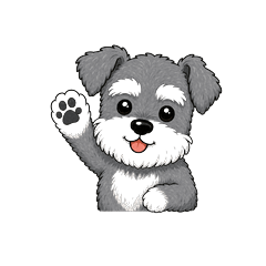 Mofu Schnauzer Everyday Stickers