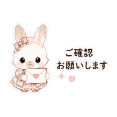Sweet Bunny Business Stickers