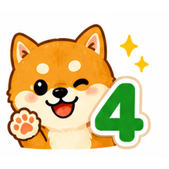Cute Shiba Inu Stickers Vol.4 JP