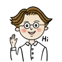 Kind teacher with glasses.