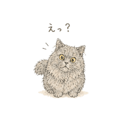 Fluffy Cat Everyday Stickers by Gintoki