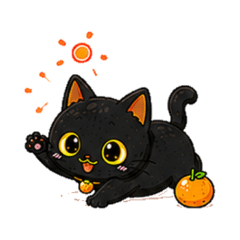 Black Cat Mikan No Text Cats 4