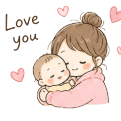 Soft Mama & Baby Stickers