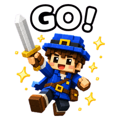 Blocky Adventure Stickers