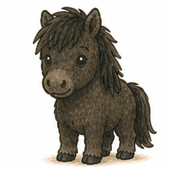 Black Pony Daily Stickers