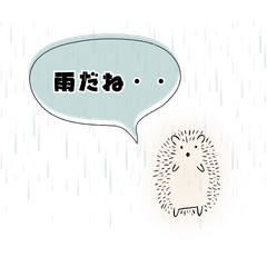 Cute Hedgehog stickers 3