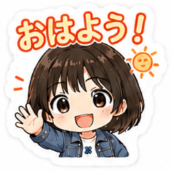 Cute Girl Daily Stickers part2