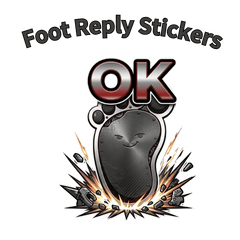 Foot Reply Stickers
