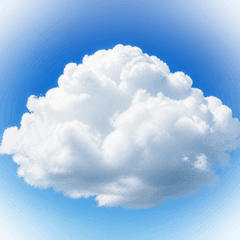 Peaceful Clouds in Blue Sky