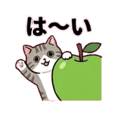 green apples and mackerel tabbies