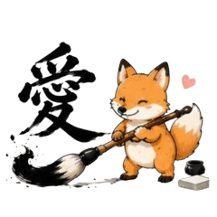 Animal Calligraphy - Emotion Kanji