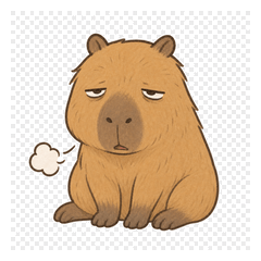 Lazy Capy! Chilled Daily Stickers