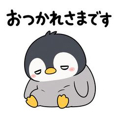 Lazy Penguin Stickers