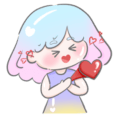 Little pastel girl
