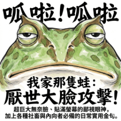 呱啦！我家那隻蛙｜厭世大臉攻擊！