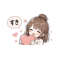 Cute Mood Girl Stickers.