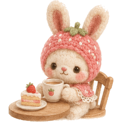 Strawberry Bunny Daily Stickers
