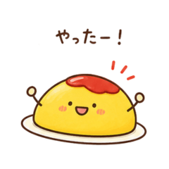 Cozy Omurice Stickers