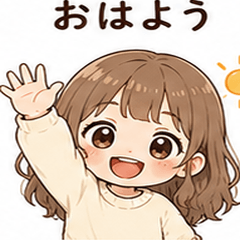 Fluffy Girl Stickers