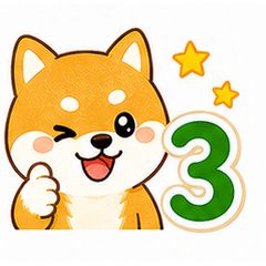 Cute Shiba Inu Stickers Vol.3 TH