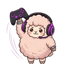 Pink Sheep: Gamer Stickers