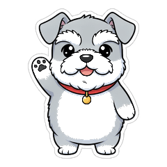 Higeoji Schnauzer One-Word Stickers Voi2