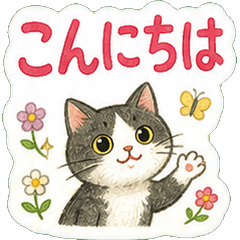 Cat Polite Stickers!