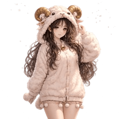 "Yui" Zodiac Sheep Costume F