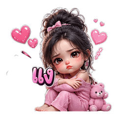 Pouty Clingy Diva Stickers