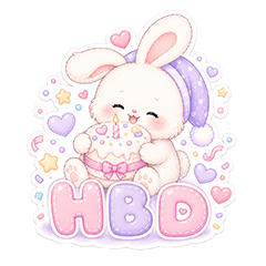 Lovely Rabbit pastel V.1