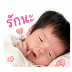 Little girl kiss