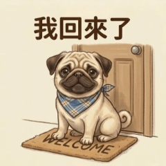 巴哥犬小摩卡：日常貼圖 ver6