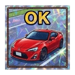 Red sports car drive3