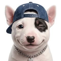 可愛動物區（牛頭梗幼犬）