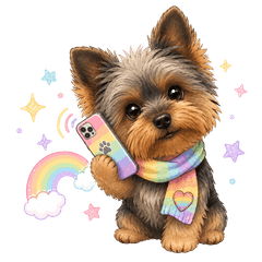 Salsa the Yorkie Rainbow Special