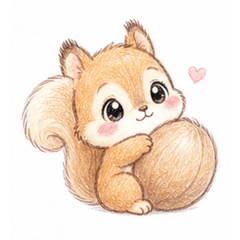 Warm little squirrel