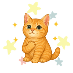Leo the Ginger Cat Stickers