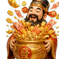 大貼圖-財神節日慶賀