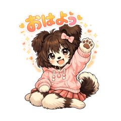 Super Fluffy Dog Stickers