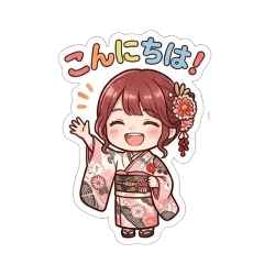 Daily Greetings of a Furisode Girl2