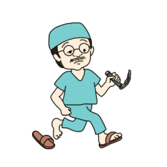 Anesthesiologist in a Surgical Gown