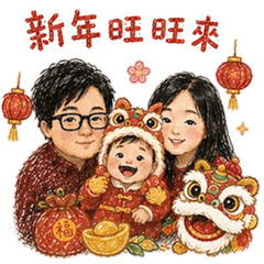 新年快樂 (一家三口 )