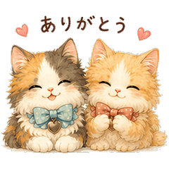 Lue and Latte Greeting Stickers