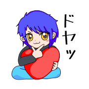 A boy with Japan colorful hair