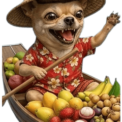 Big Stickers:Edgar Chihuahua in Thailand