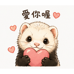 超萌雪貂