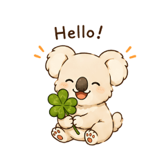 Koala everyday stickers English