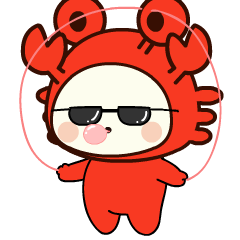 Cute Crab 4 : Animated Stickers