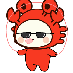 Cute Crab 4 : Animated Stickers