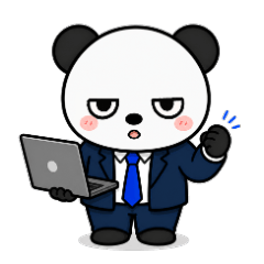 Grumpy Cute Panda for Business